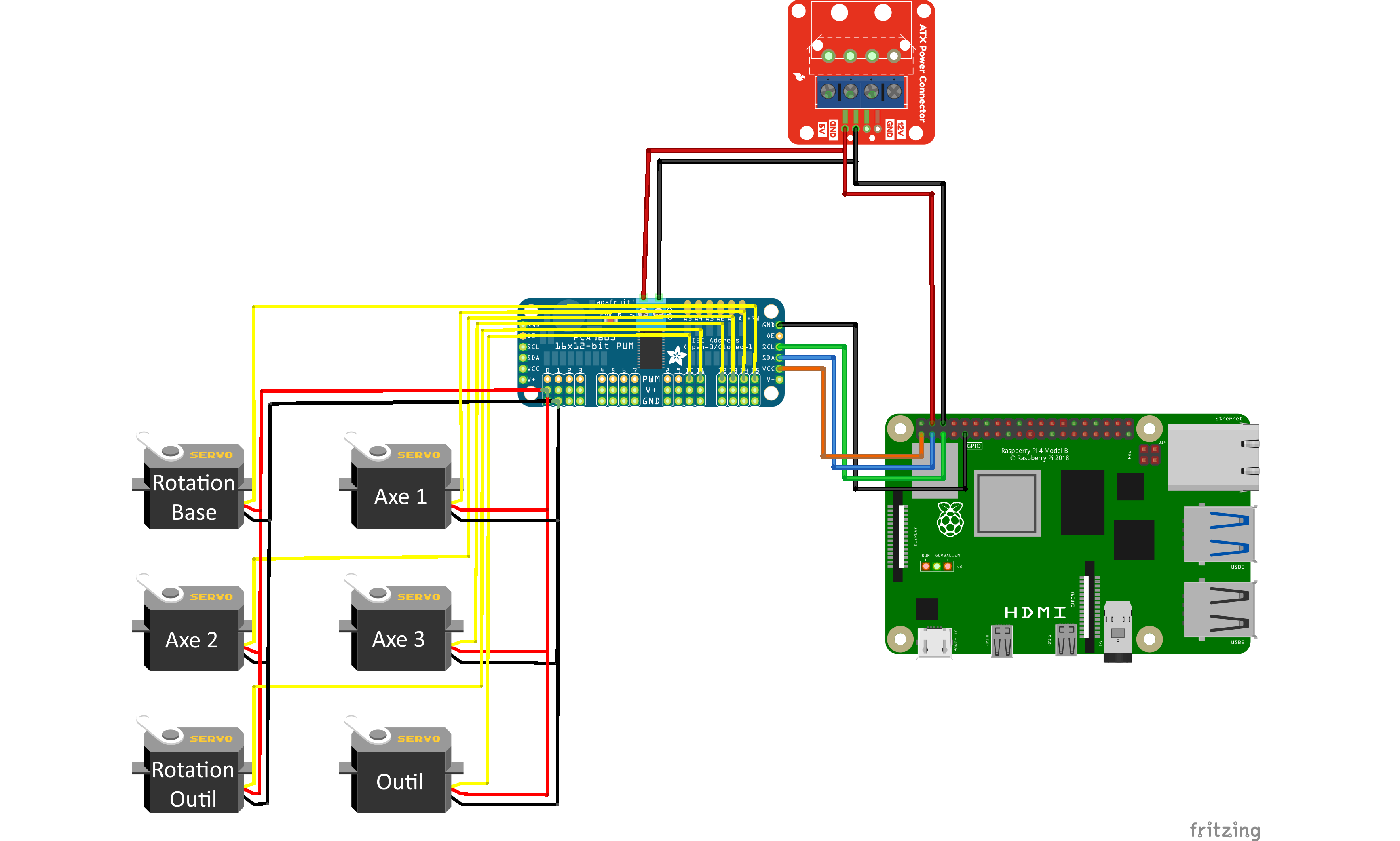 Schéma électronique bras Mark2